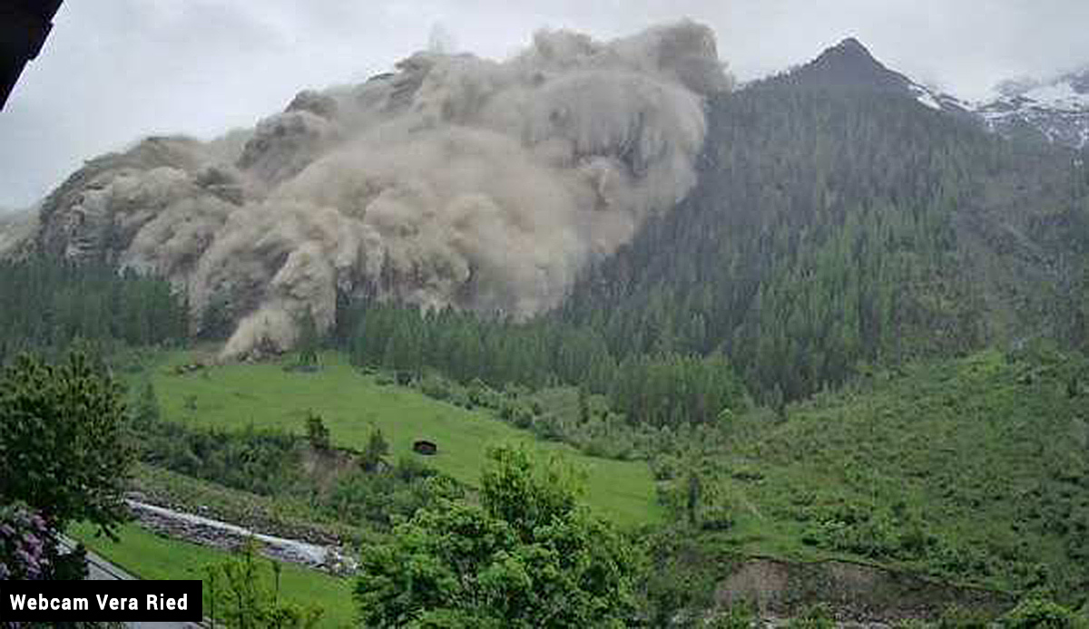 Der Bergsturz im Löschental